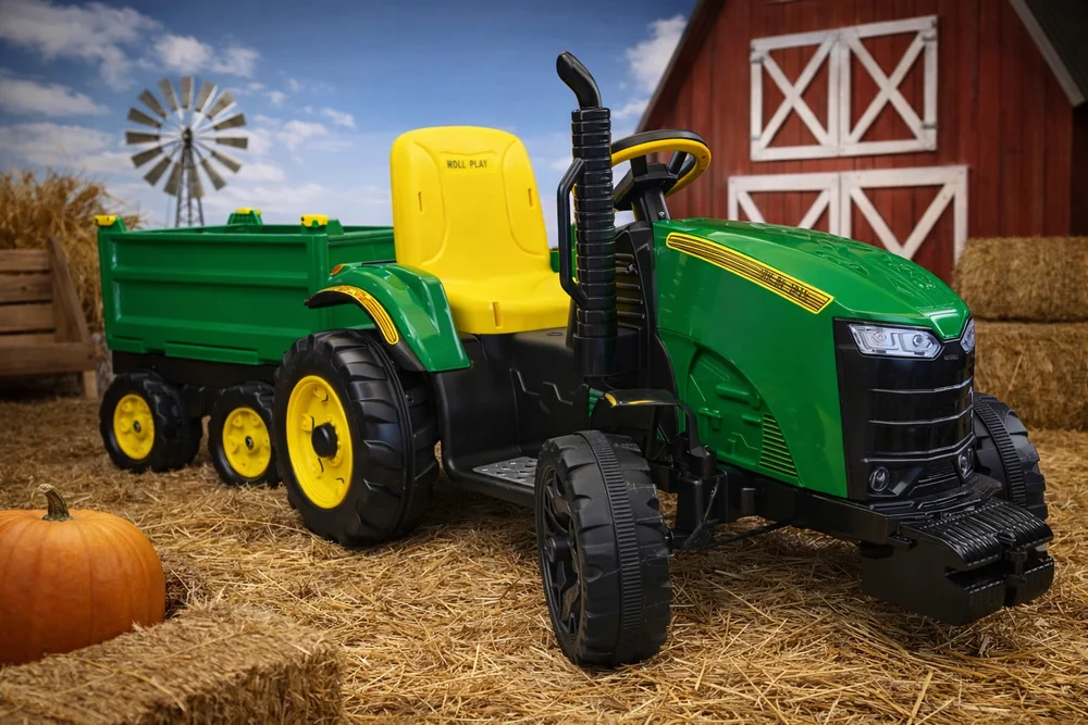 Babe Electric Tractor Toy Car for Kids - Remote Control SUV - Baby Vibe's