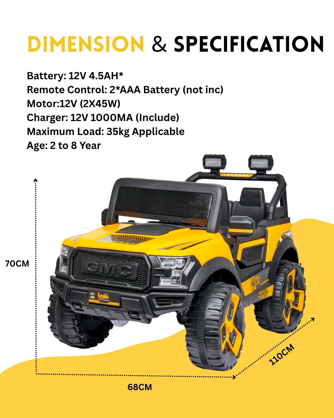 NEW USA GMC JEEP - Baby Vibe's