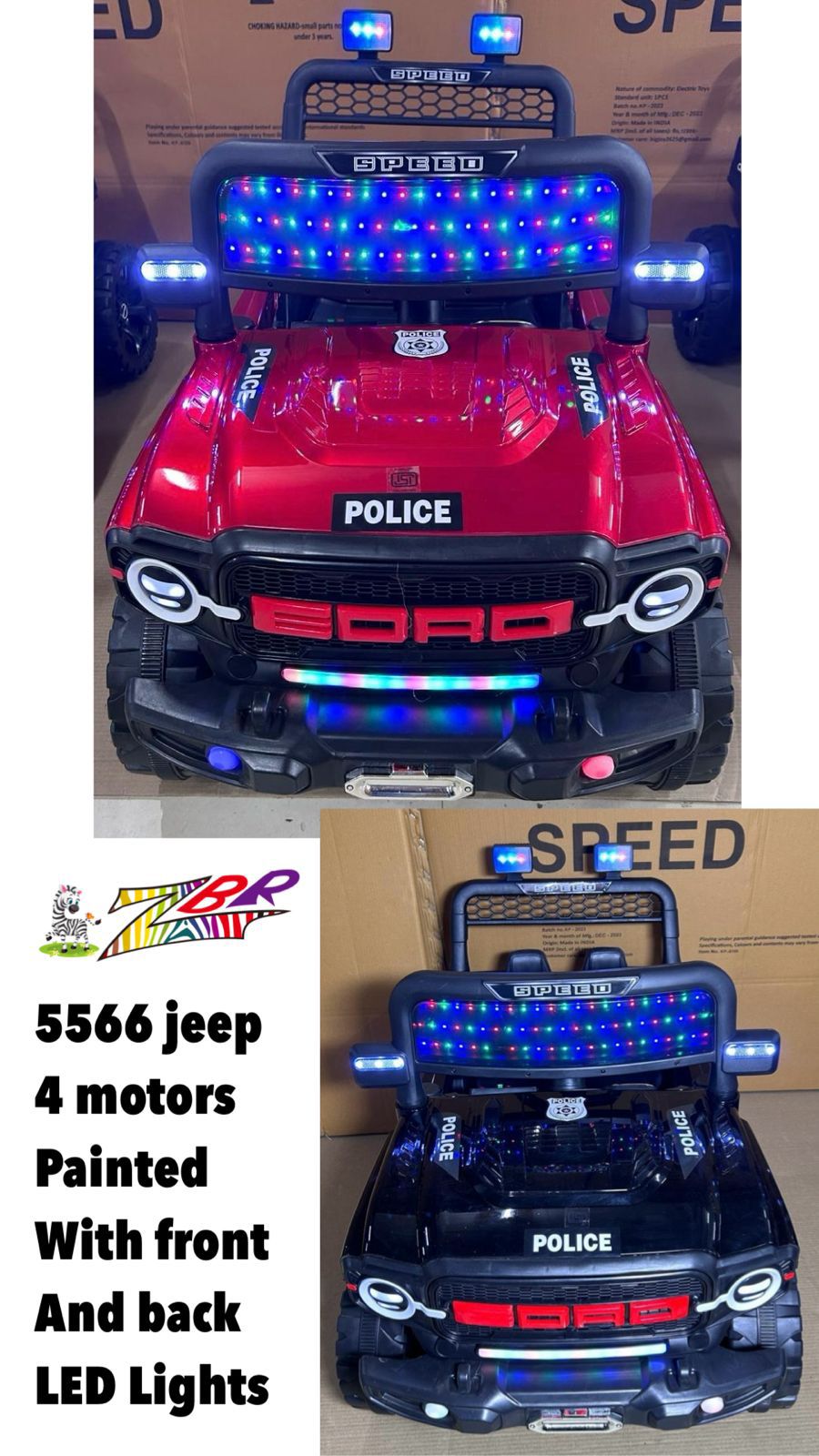5566 JEEP MOTOR PAINTED - Baby Vibe's - Image 2