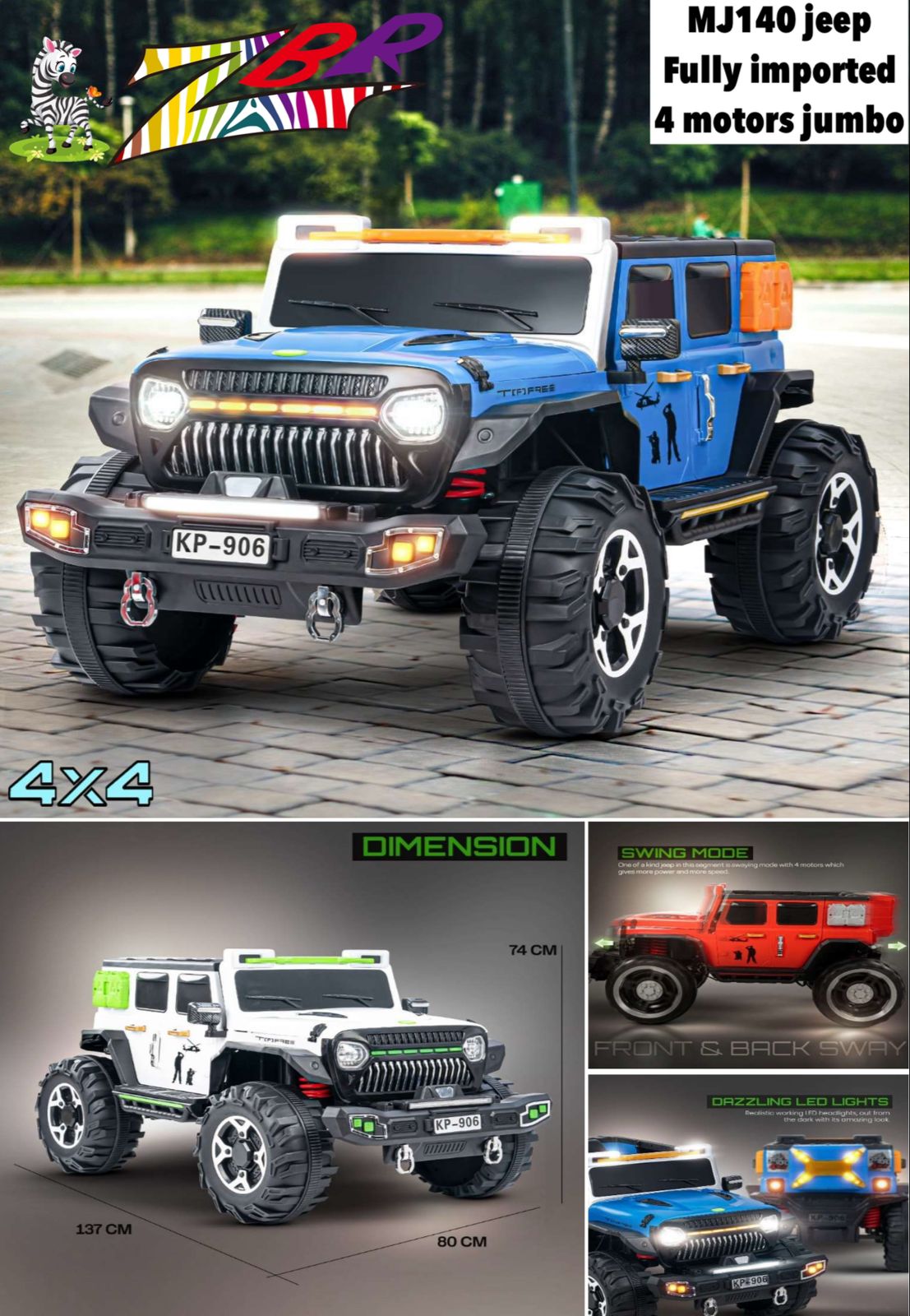 MJ 140 JEEP FULLY IMPORTED - Baby Vibe's
