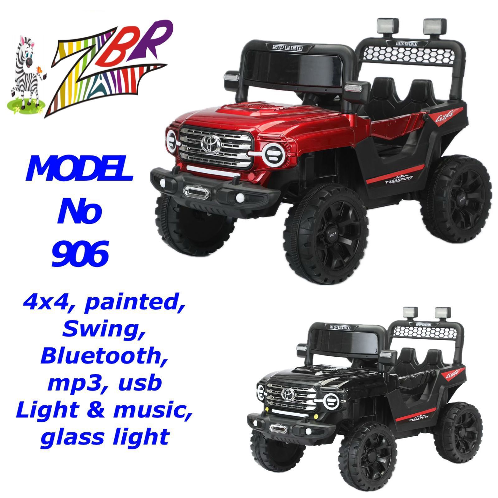 ZBR 906 JEEP BIG TYRES - Baby Vibe's