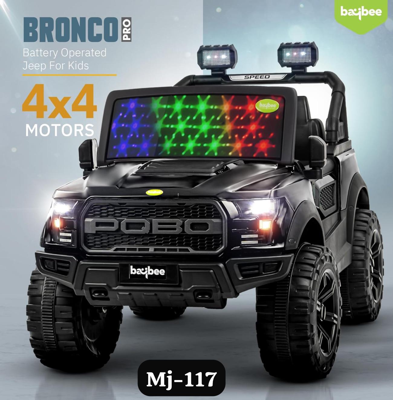 MJ 117 PAINTED JEEP 4 MOTOR - Baby Vibe's