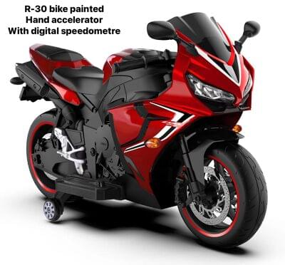 R-30 BIKE PAINTED HAND ACCELERATOR WITH DIGITAL SPEEDOMETER - Baby Vibe's
