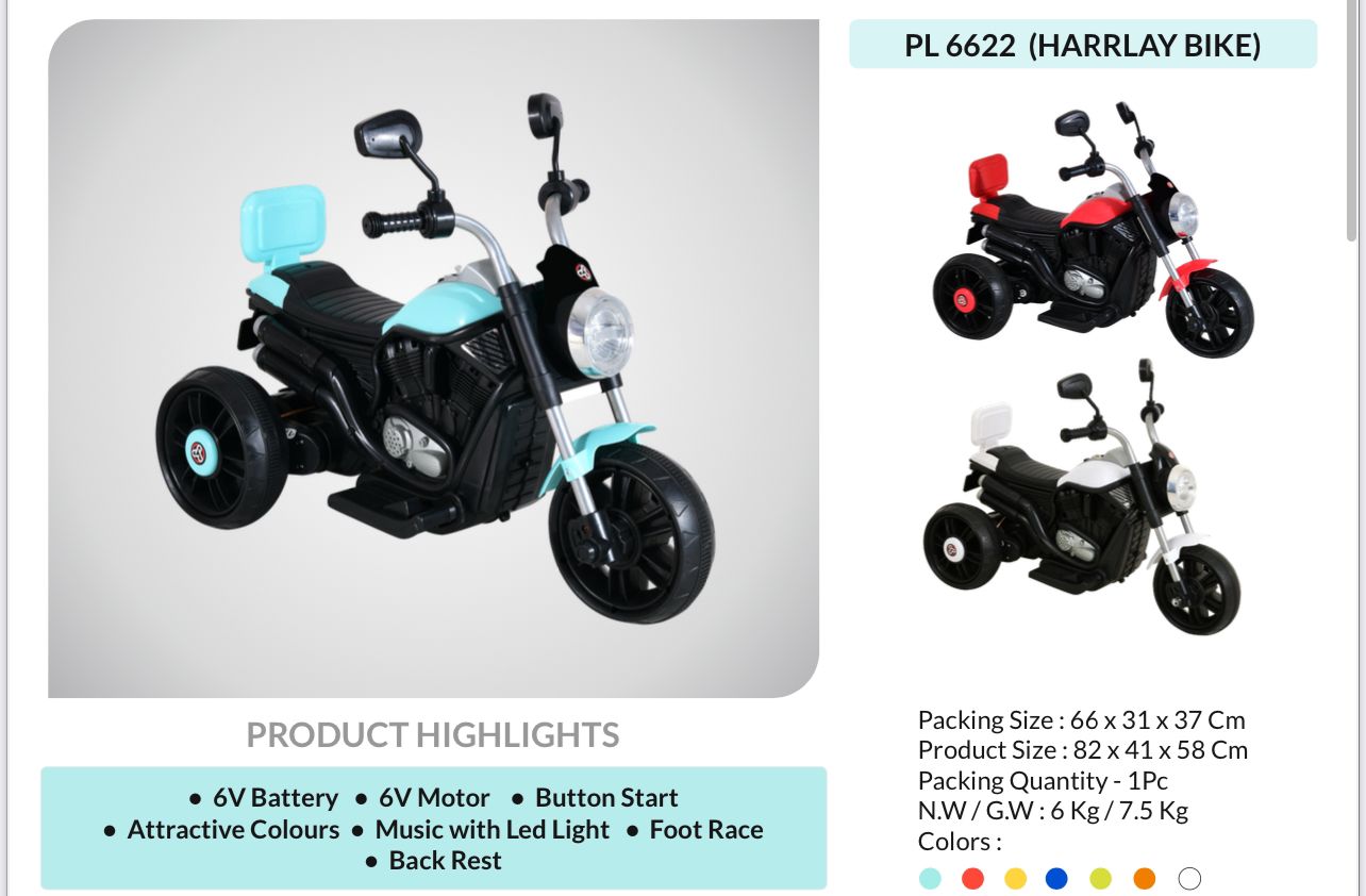 PL 6622 BIKE - Baby Vibe's