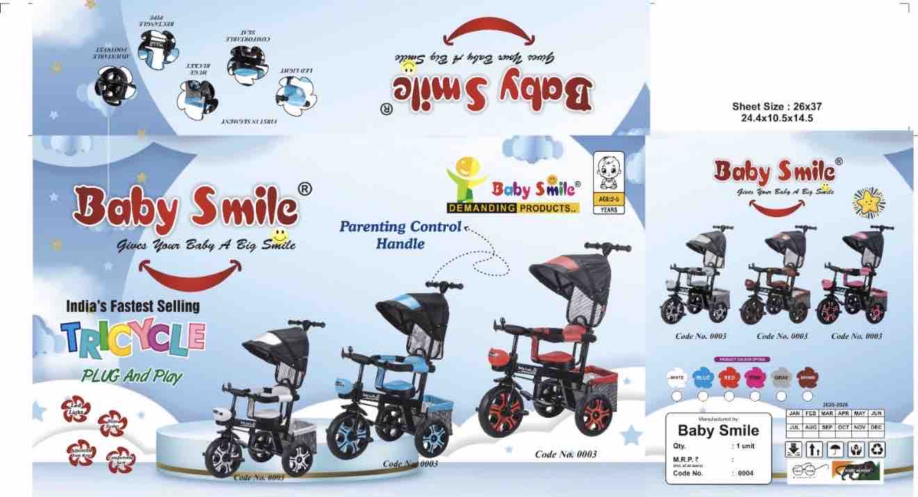 BS 0003 TRICYCLE - Baby Vibe's