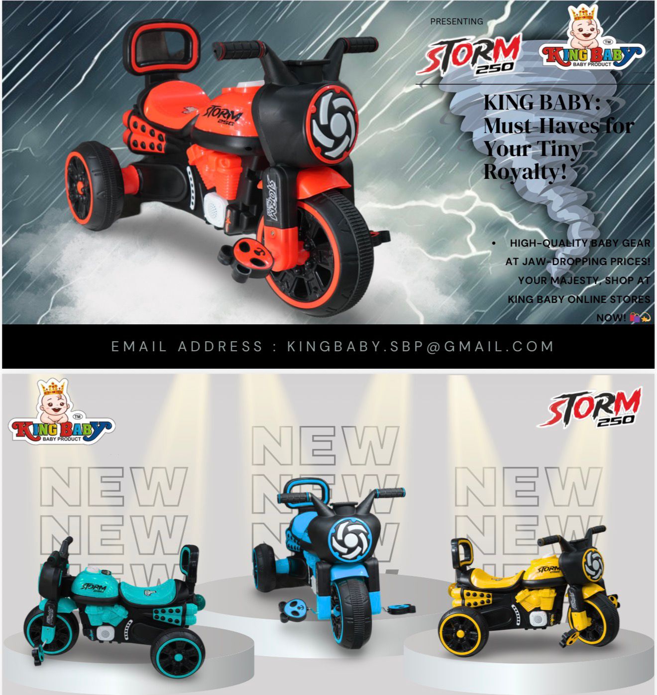 STORM BULLET 250 TRICYCLE - Baby Vibe's - Image 4