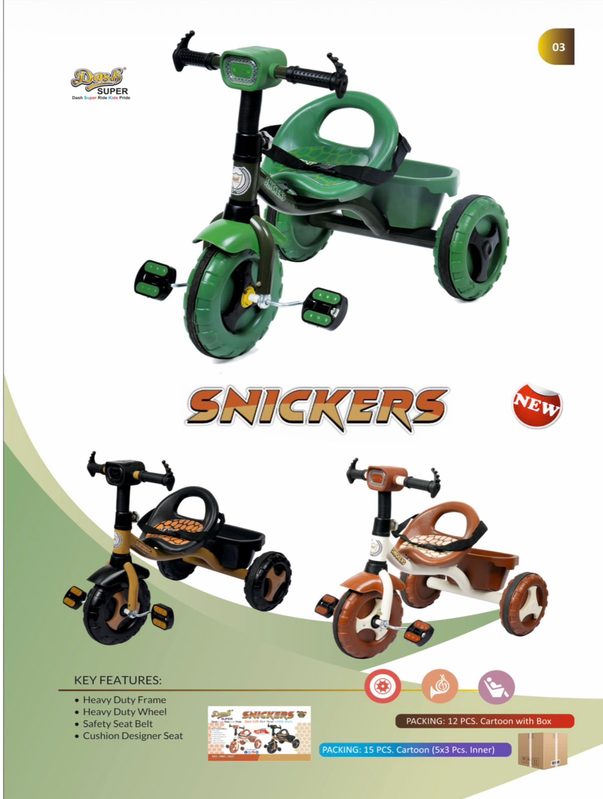DASH SNICKERS TRICYCLE - Baby Vibe's