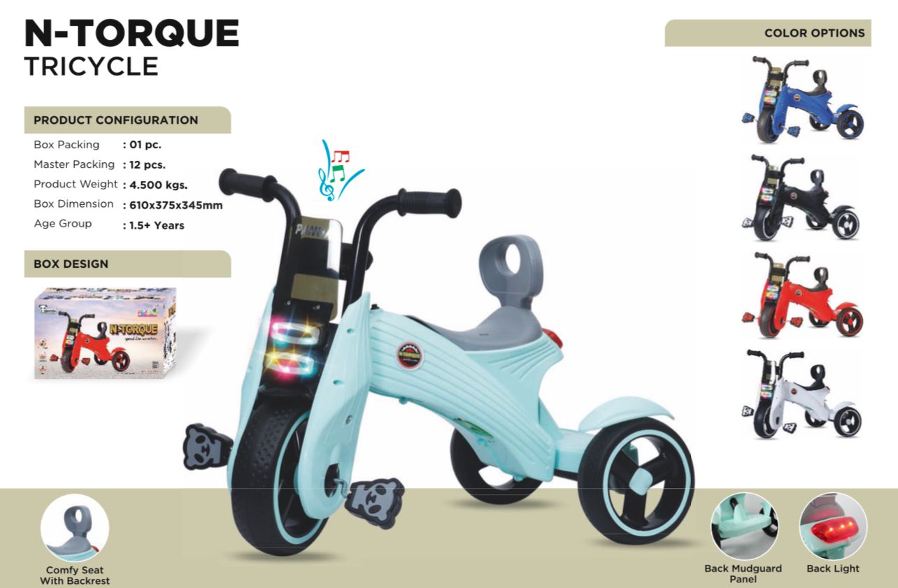 PANDA N TORQ TRICYCLE - Baby Vibe's