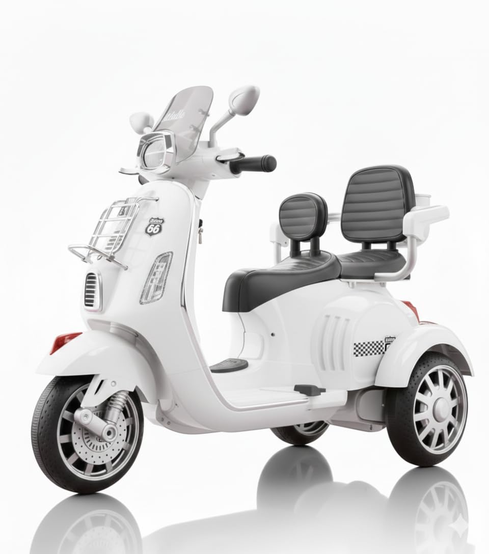 DOUBAL SEAT VESPA WITH REMOTE - Baby Vibe's - Image 2