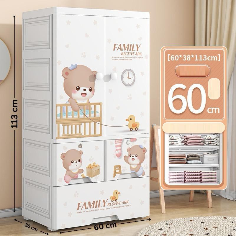 Kids Wardrobe with Shelves – Perfect for Toys & Clothes" - Baby Vibe's - Image 2