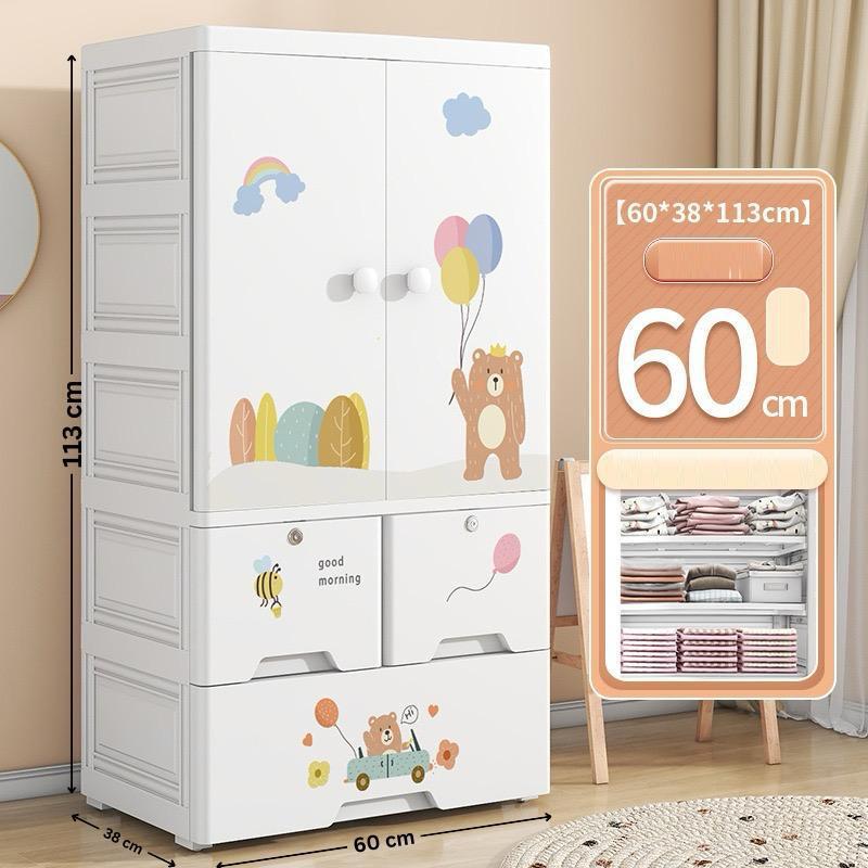 Kids Wardrobe with Shelves – Perfect for Toys & Clothes" - Baby Vibe's - Image 3